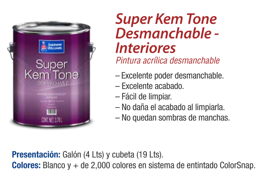 Super Kem Tone Desmanchable