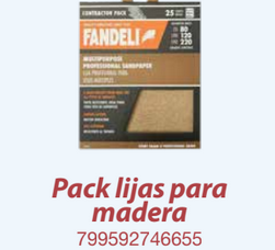 Packs lijas para madera