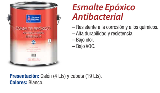Esmalte Epoxico Antibacterial