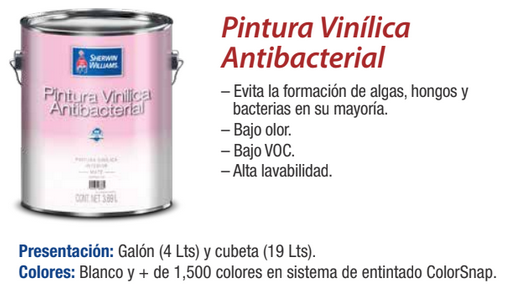 Pintura Vinilica Antibacterial