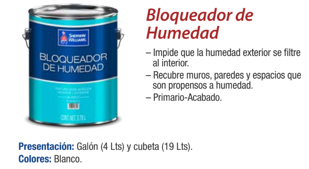 Bloqueador de Humedad