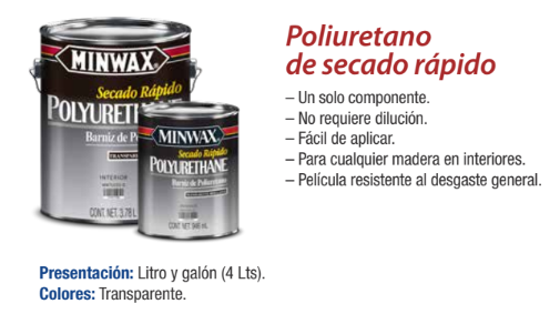 Poliuretano de secado rapido