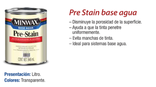 Pre Stain base agua