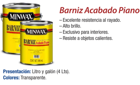 Barniz Acabado Piano